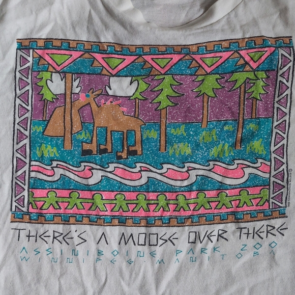 VNTG Winnipeg Assiniboine Park Zoo 1990 T-shirt - Picture 2 of 10